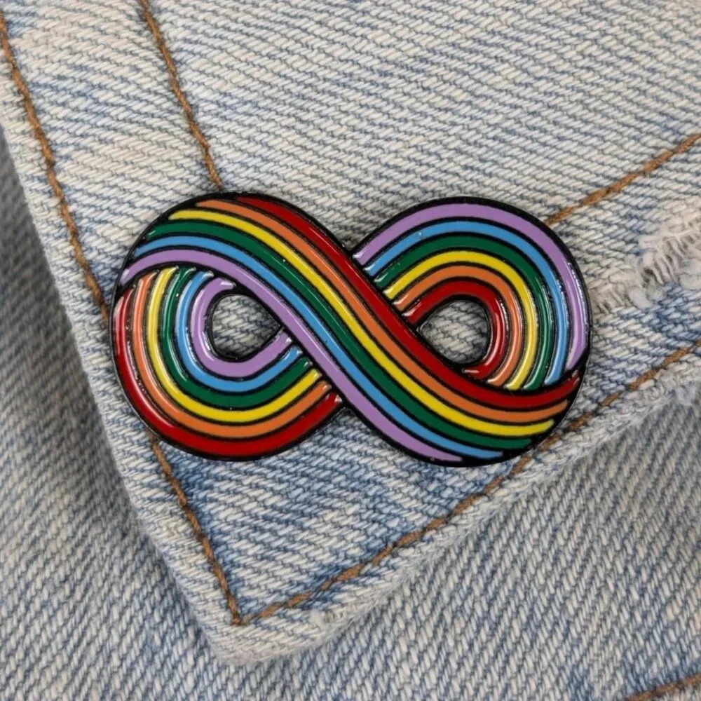 (5/$20) Pride Infinity Enamel Pin